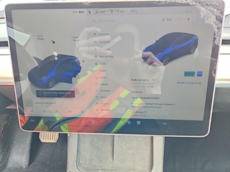 2024 Tesla Model Y მანქანა იყიდება აუქციონზე, vin: 7SAYGAEE8RF009667, აუქციონის ნომერი: 50944336