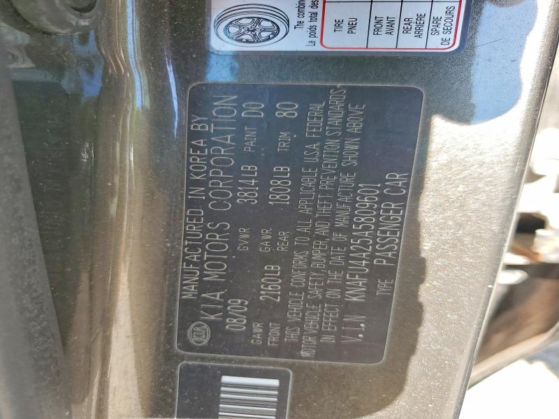 Продаж на аукціоні авто 2010 Kia Forte, vin: KNAFU4A25A5809601, номер лоту: 53946796
