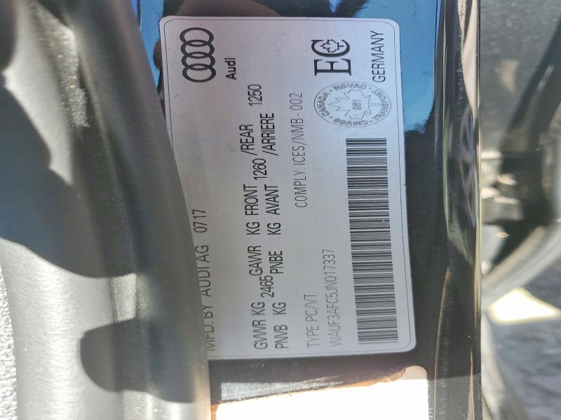 52932696 :رقم المزاد ، WAUF3AFC5JN017337 vin ، 2018 Audi A6 مزاد بيع