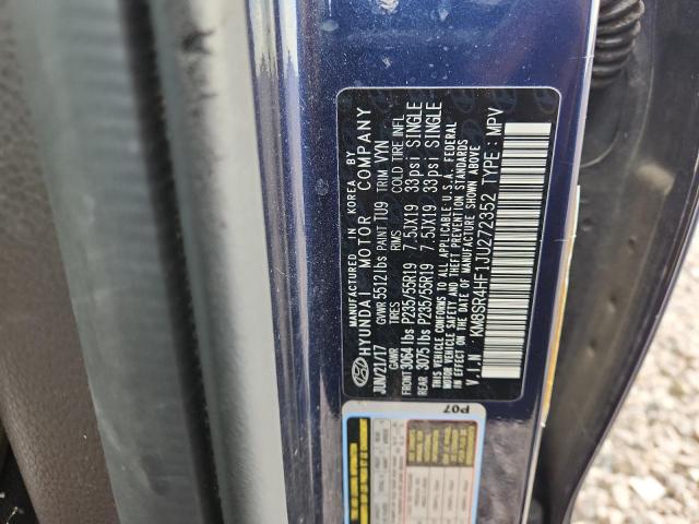 2018 Hyundai Santa Fe მანქანა იყიდება აუქციონზე, vin: KM8SR4HF1JU272352, აუქციონის ნომერი: 52482096