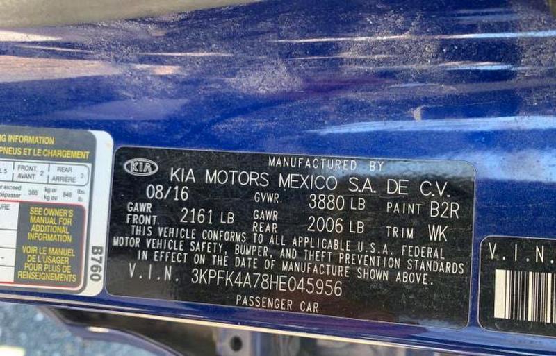 Продажа на аукционе авто 2017 Kia Forte, vin: 3KPFK4A78HE045956, номер лота: 55801636