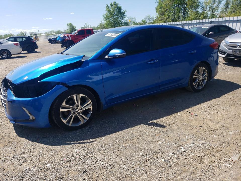 54793206 :رقم المزاد ، KMHD84LF2HU266010 vin ، 2017 Hyundai Elantra مزاد بيع