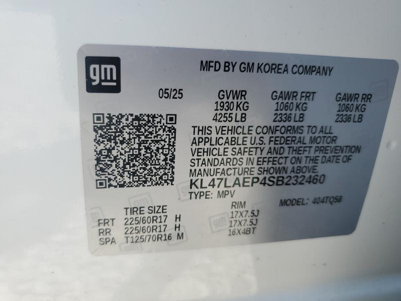 Aukcja sprzedaży 2025 Buick Envista, vin: KL47LAEP4SB232460, numer aukcji: 52030366