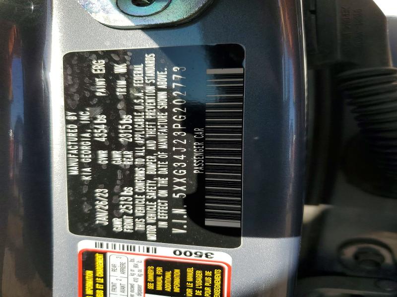 Продажа на аукционе авто 2023 Kia K5, vin: 5XXG34J23PG202773, номер лота: 53053106