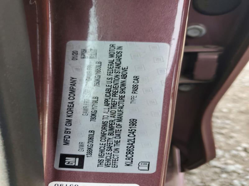 Продаж на аукціоні авто 2020 Chevrolet Spark, vin: KL8CB6SA2LC451989, номер лоту: 52346406