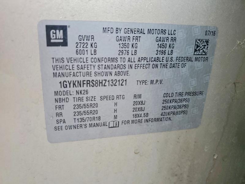 Продаж на аукціоні авто 2017 Cadillac Xt5, vin: 1GYKNFRS8HZ132121, номер лоту: 54611926