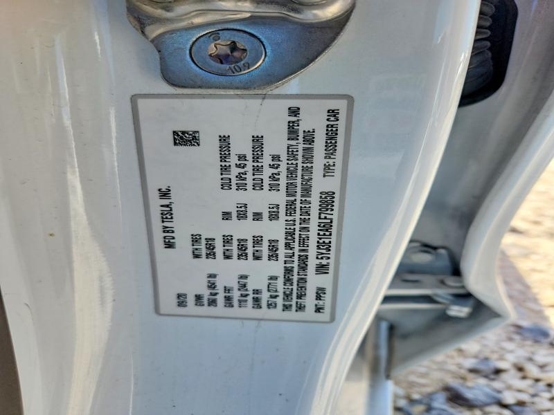 53311846 :رقم المزاد ، 5YJ3E1EA6LF799858 vin ، 2020 Tesla Model 3 مزاد بيع