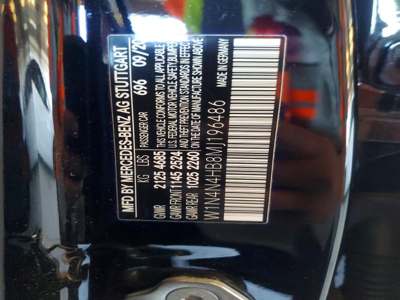 Aukcja sprzedaży 2021 Mercedes-benz Gla, vin: W1N4N4HB8MJ196486, numer aukcji: 53073196