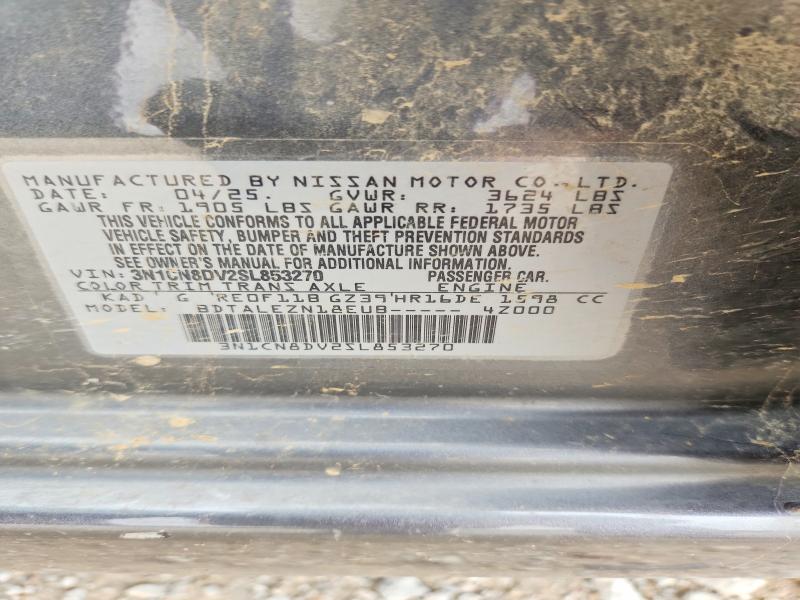 Продажа на аукционе авто 2025 Nissan Versa, vin: 3N1CN8DV2SL853270, номер лота: 54426546