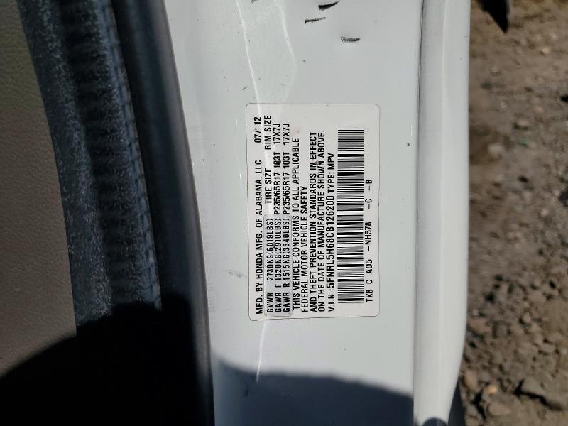 Продажа на аукционе авто 2012 Honda Odyssey, vin: 5FNRL5H68CB126200, номер лота: 54562726