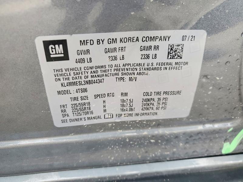 Aukcja sprzedaży 2022 Buick Encore Gx, vin: KL4MMESL3NB044347, numer aukcji: 51828496