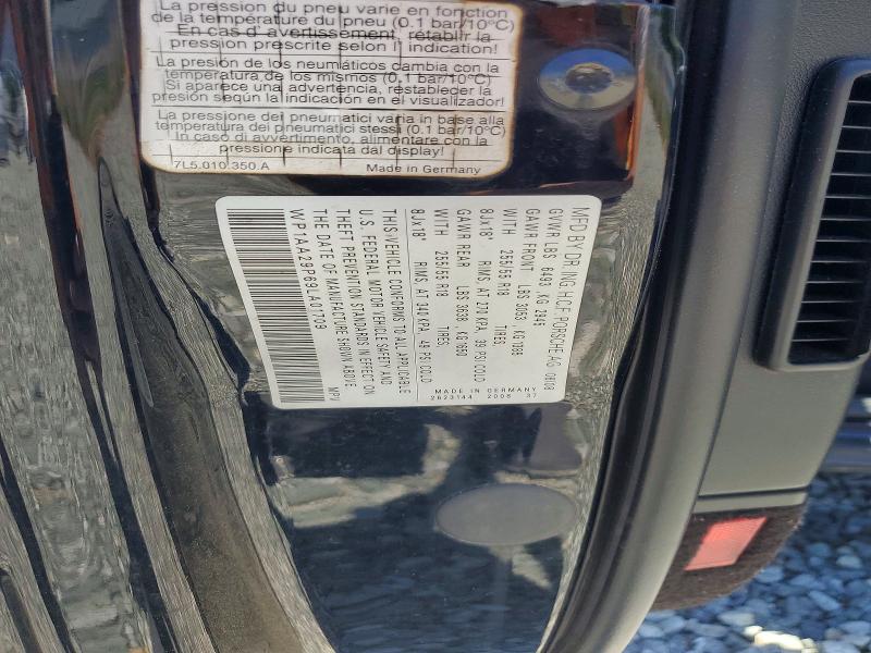 53111386 :رقم المزاد ، WP1AA29P69LA01709 vin ، 2009 Porsche Cayenne مزاد بيع
