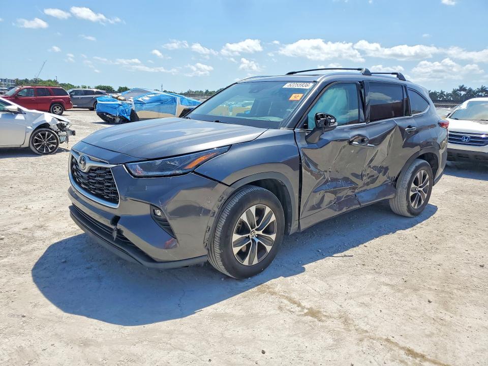 52255936 :رقم المزاد ، 5TDGZRAH4MS537678 vin ، 2021 Toyota Highlander مزاد بيع