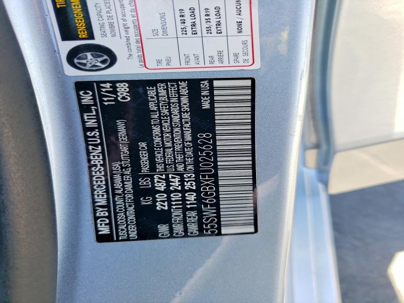 Продажа на аукционе авто 2015 Mercedes-benz C, vin: 55SWF6GBXFU025628, номер лота: 53192146