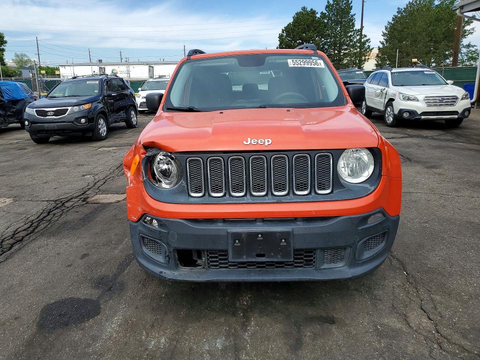 55299956 :رقم المزاد ، ZACCJBAT7GPE23340 vin ، 2016 Jeep Renegade مزاد بيع