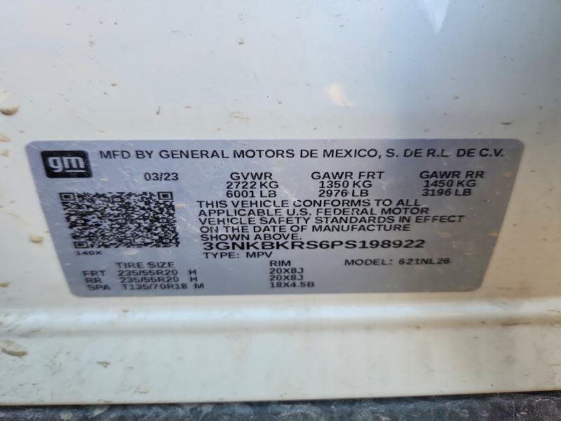 Продажа на аукционе авто 2023 Chevrolet Blazer, vin: 3GNKBKRS6PS198922, номер лота: 52915926