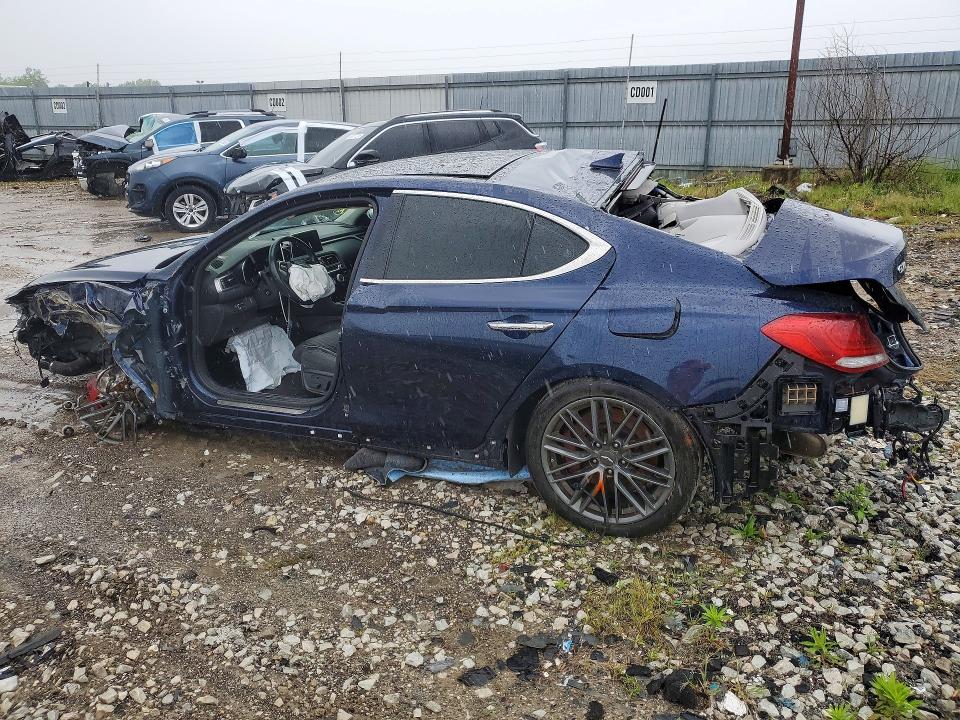 2019 Genesis G70 მანქანა იყიდება აუქციონზე, vin: KMTG74LE1KU027004, აუქციონის ნომერი: 52409806