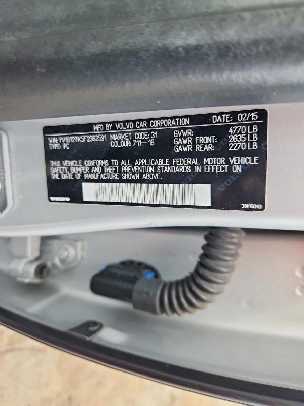 Продаж на аукціоні авто 2015 Volvo S60, vin: YV1612TK5F2362591, номер лоту: 52444026