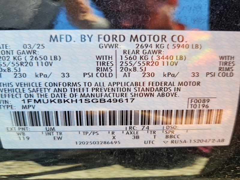 Продаж на аукціоні авто 2025 Ford Explorer, vin: 1FMUK8KH1SGB49617, номер лоту: 51510786