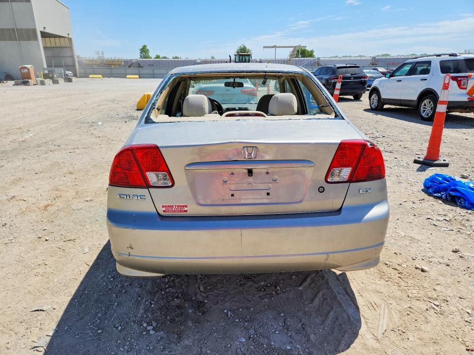 2004 Honda Civic მანქანა იყიდება აუქციონზე, vin: 1HGES16524L011418, აუქციონის ნომერი: 52377166
