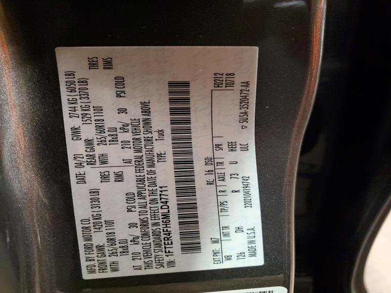 Продажа на аукционе авто 2021 Ford Ranger, vin: 1FTER4FH6MLD47711, номер лота: 54251136