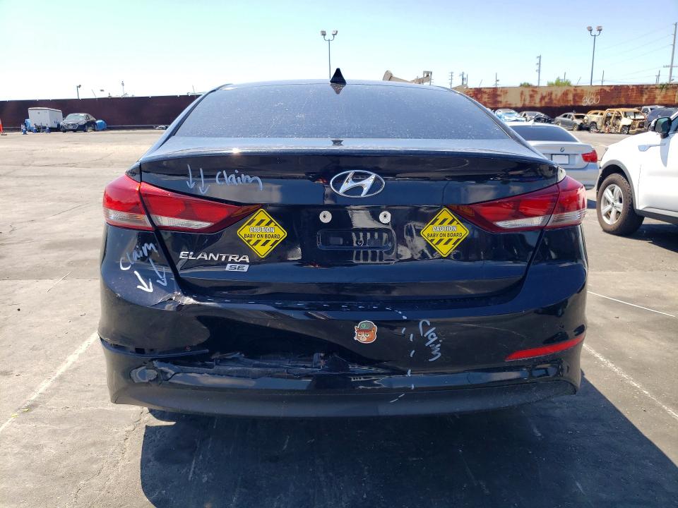 52433516 :رقم المزاد ، 5NPD74LF3HH186278 vin ، 2017 Hyundai Elantra مزاد بيع