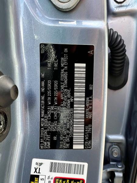 55098656 :رقم المزاد ، 5TDXBRCH0MS022839 vin ، 2021 Toyota Highlander Hybrid مزاد بيع