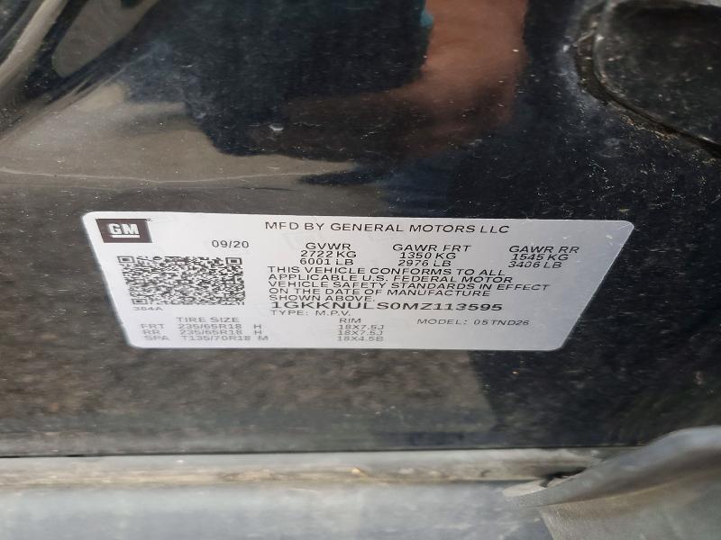 Продажа на аукционе авто 2021 Gmc Acadia, vin: 1GKKNULS0MZ113595, номер лота: 55095966