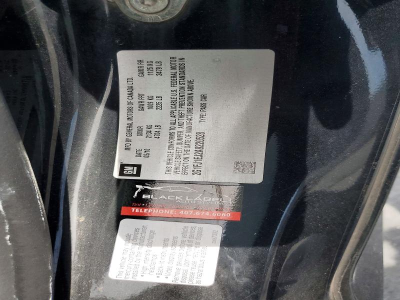 2010 Chevrolet Camaro მანქანა იყიდება აუქციონზე, vin: 2G1FJ1EJ2A9220528, აუქციონის ნომერი: 52568036