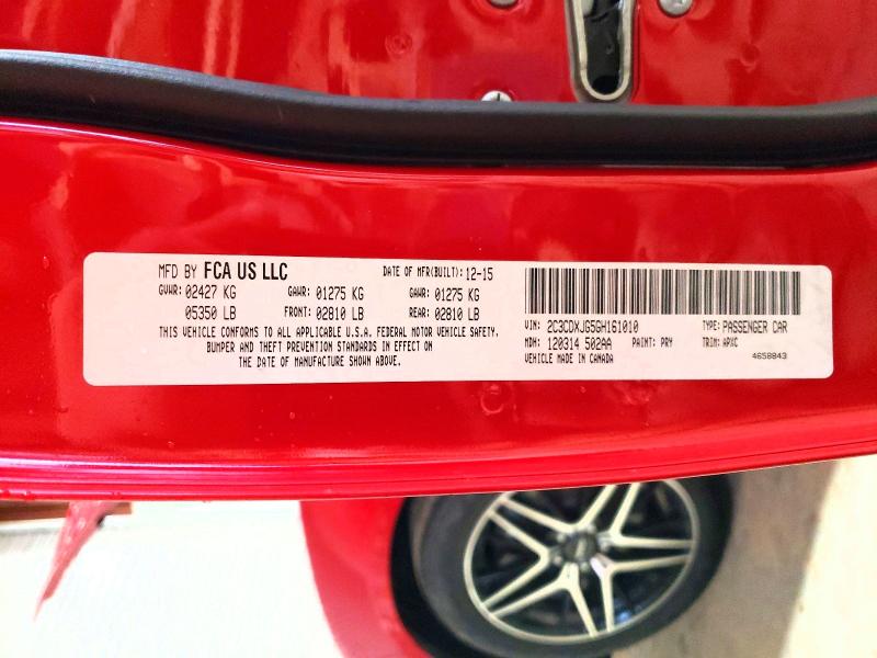Aukcja sprzedaży 2016 Dodge Charger, vin: 2C3CDXJG5GH161010, numer aukcji: 54699216