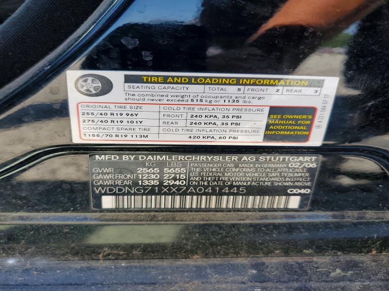 Продаж на аукціоні авто 2007 Mercedes Benz 3500, vin: WDDNG71XX7A041445, номер лоту: 52932626