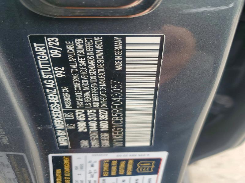 Продаж на аукціоні авто 2024 Mercedes-benz Eqe Sedan, vin: W1KEG1CB5RF043057, номер лоту: 55203746