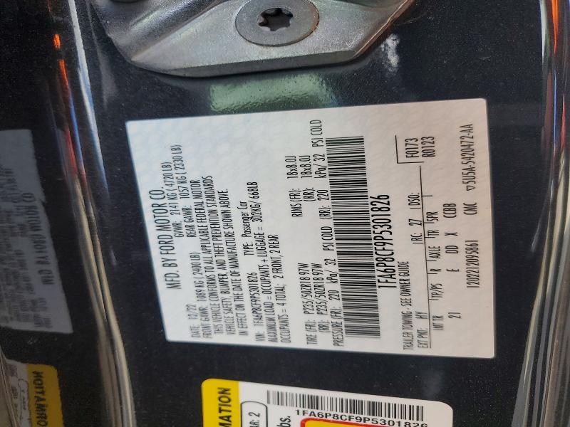 Продажа на аукционе авто 2023 Ford Mustang, vin: 1FA6P8CF9P5301826, номер лота: 53641706