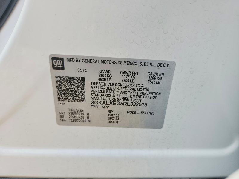 Продажа на аукционе авто 2024 Gmc Terrain, vin: 3GKALXEG5RL332515, номер лота: 53844716