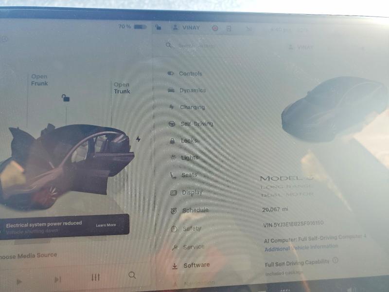 Aukcja sprzedaży 2025 Tesla Model 3, vin: 5YJ3E1EB2SF916150, numer aukcji: 52256346