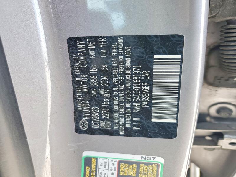 Продажа на аукционе авто 2024 Hyundai Elantra, vin: KMHLS4DGXRU681971, номер лота: 53599426