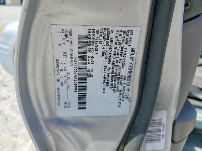 53965976 :رقم المزاد ، 1FAFP55S74A208993 vin ، 2004 Ford Taurus مزاد بيع