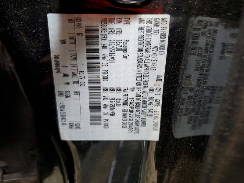 Продажа на аукционе авто 2016 Ford Focus, vin: 1FADP3K22GL284601, номер лота: 53784466
