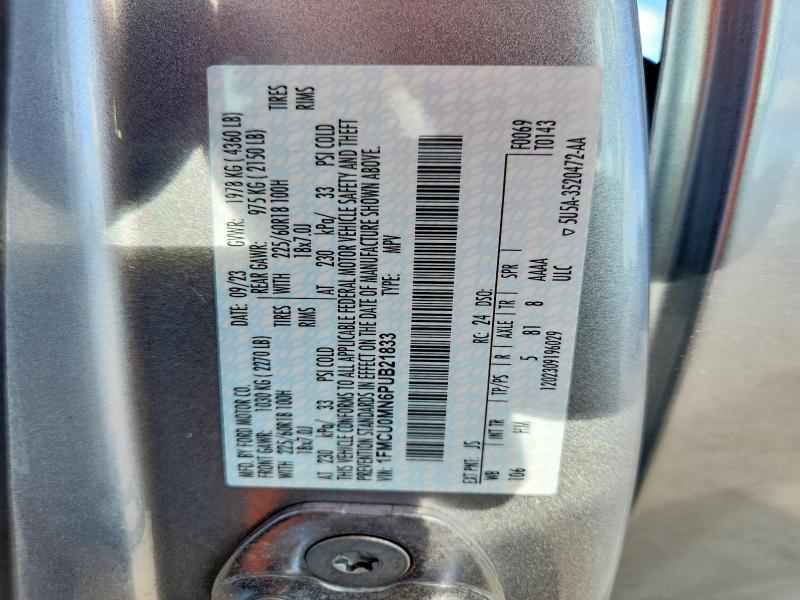 Aukcja sprzedaży 2023 Ford Escape, vin: 1FMCU0MN6PUB21833, numer aukcji: 54216016