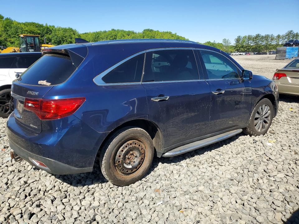 2015 Acura Mdx მანქანა იყიდება აუქციონზე, vin: 5FRYD4H4XFB001350, აუქციონის ნომერი: 52993696