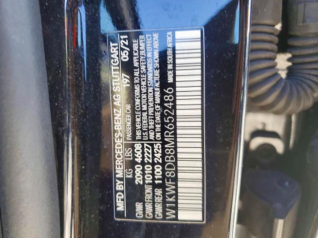 Продаж на аукціоні авто 2021 Mercedes-benz C, vin: W1KWF8DB8MR652486, номер лоту: 53533656