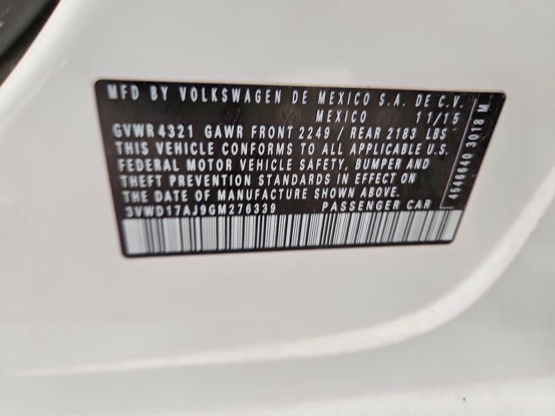 Aukcja sprzedaży 2016 Volkswagen Jetta, vin: 3VWD17AJ9GM276339, numer aukcji: 55075056