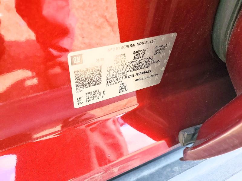 Auction sale of the 2020 Chevrolet Tahoe, vin: 1GNSCCKC1LR248421, lot number: 53552366