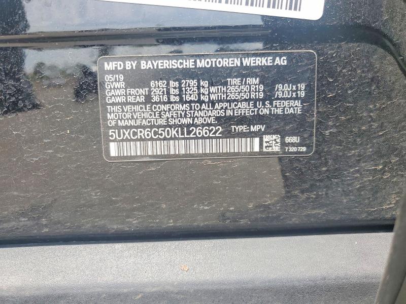 Aukcja sprzedaży 2019 Bmw X5, vin: 5UXCR6C50KLL26622, numer aukcji: 53837286
