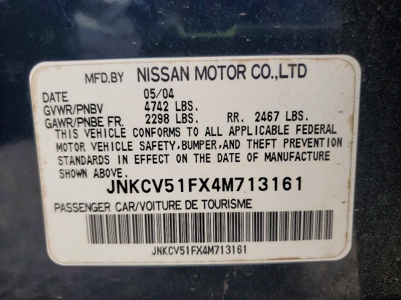 Продажа на аукционе авто 2004 Infiniti G35, vin: JNKCV51FX4M713161, номер лота: 41630906