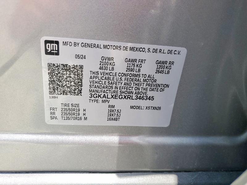 Продажа на аукционе авто 2024 Gmc Terrain, vin: 3GKALXEGXRL346345, номер лота: 54458096