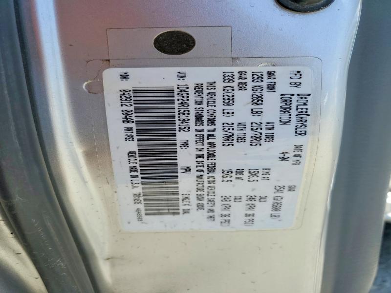 Aukcja sprzedaży 2005 Dodge Grand Caravan, vin: 1D4GP24R15B184152, numer aukcji: 54525366