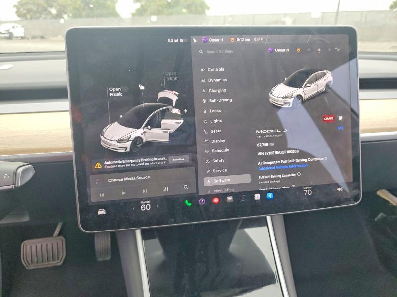 Aukcja sprzedaży 2018 Tesla Model 3, vin: 5YJ3E1EAXJF160556, numer aukcji: 52907326