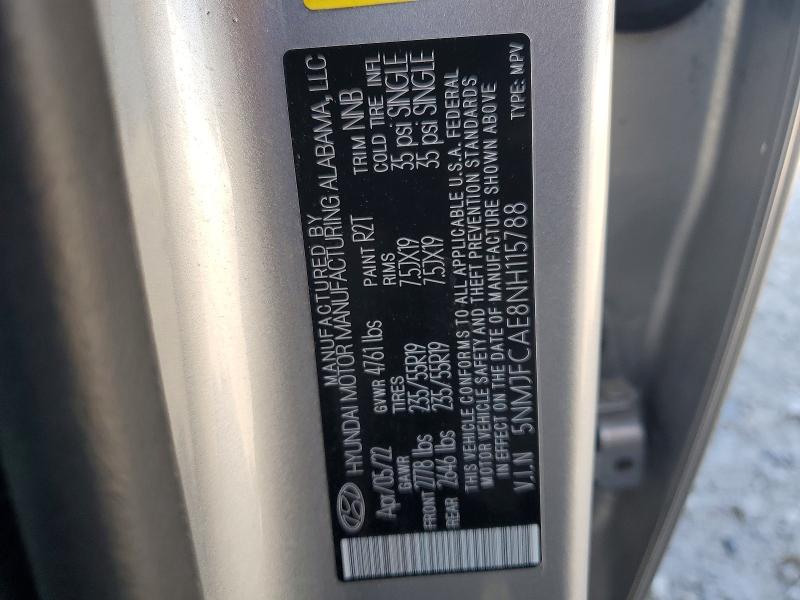 Продаж на аукціоні авто 2022 Hyundai Tucson, vin: 5NMJFCAE8NH115788, номер лоту: 53709796