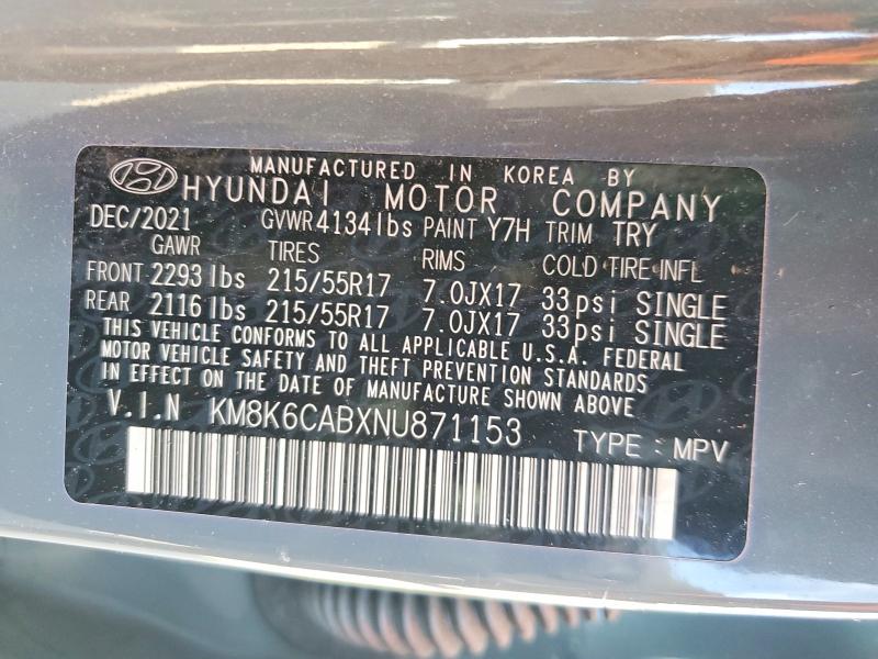 Продажа на аукционе авто 2022 Hyundai Kona, vin: KM8K6CABXNU871153, номер лота: 49219346